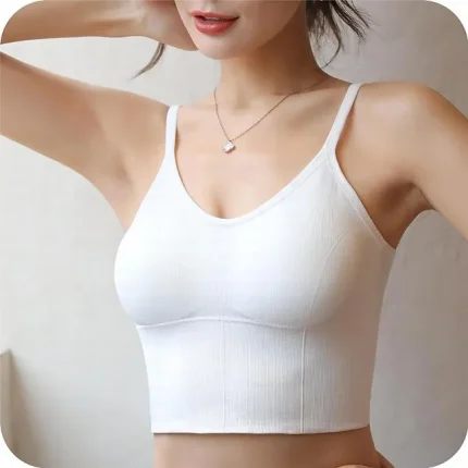 Tank Women's Black White Yellow Solid Color Removable Pad Party Date Fashion Strap One-Size