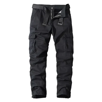 Men's Cargo Pants Cargo Trousers Trousers Tactical Work Pants Split Multi Pocket Plain Breathable Full Length Casual Daily 100% Cotton Fashion Casual Slim ArmyGreen Black Micro-elastic