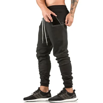 Men's Sweatpants Joggers Pocket Drawstring Elastic Waist Plain Comfort Breathable Outdoor Daily Going out Fashion Casual Black Beige