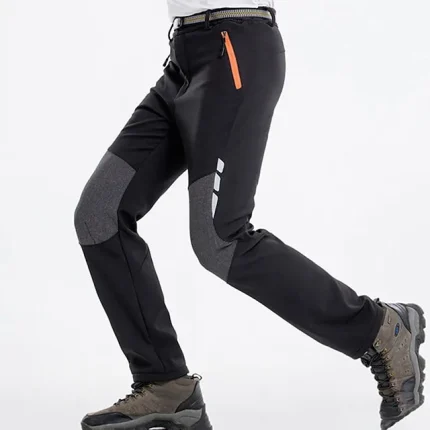 Men's Cargo Pants Fleece Pants Softshell Pants Hiking Pants Pocket Color Block Waterproof Comfort Outdoor Daily Going out Fashion Casual Black Army Green